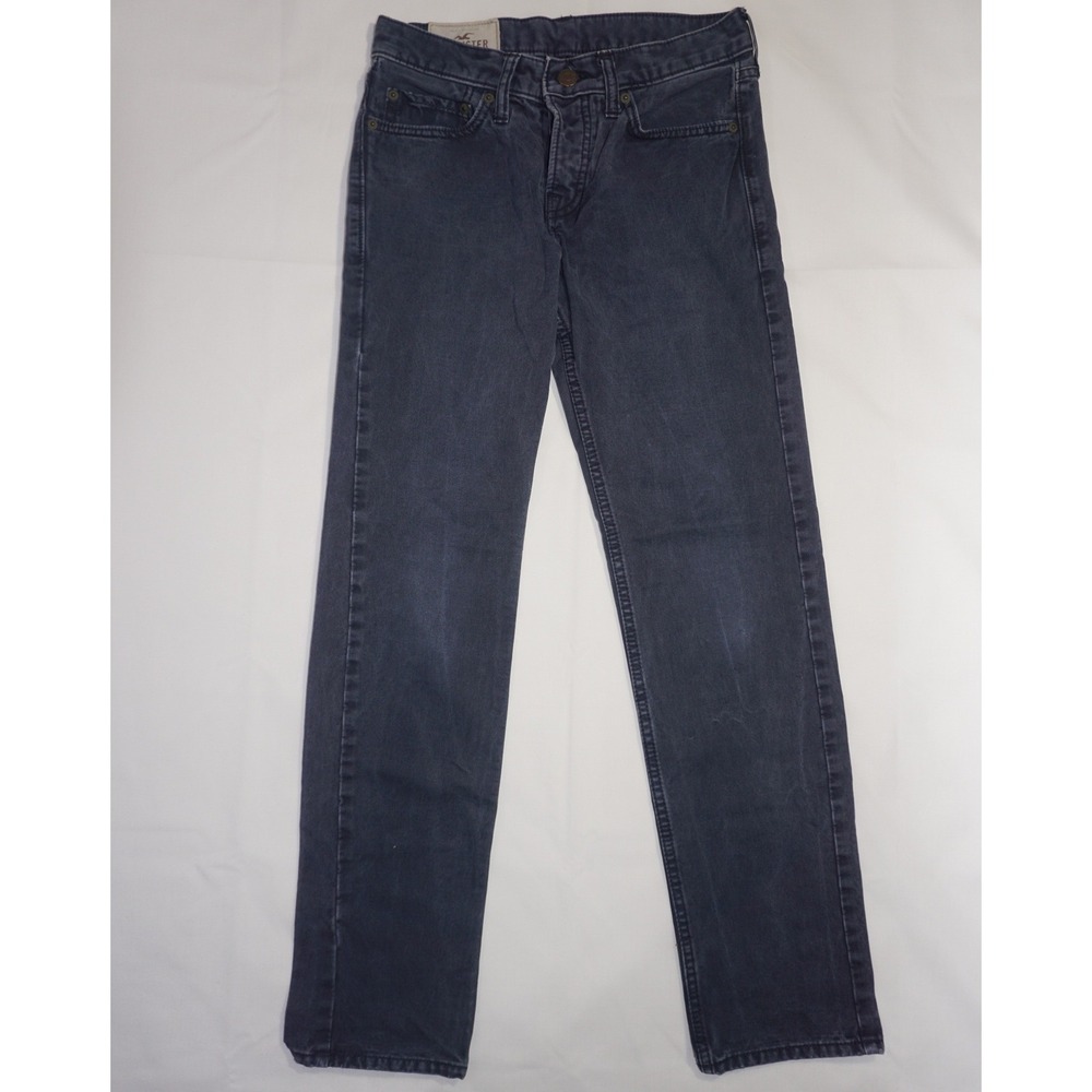 Hollister 28x30 Slim Straight Jeans Dark Blue Denim